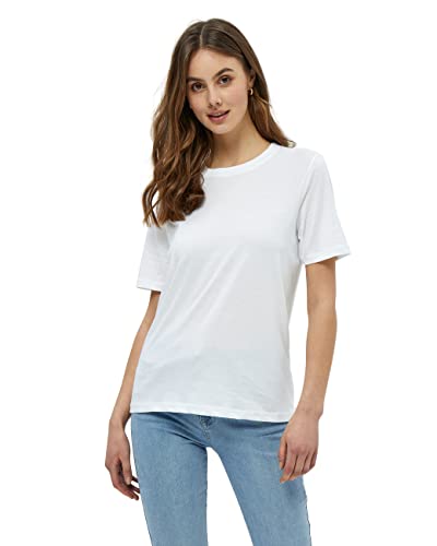 Minus Cathy GOTS Kurz Ärmel T-Shirt | Tshirt Damen In Weiß | Herbst Bluse Damen | Größe XXL von Minus