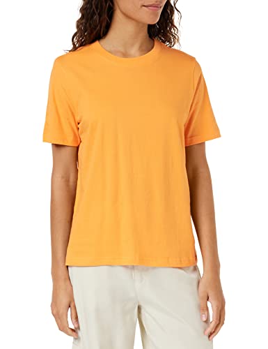 Minus Cathy Gots Kurz Ärmel T-Shirt | Tshirt Damen In Orange | Herbst Bluse Damen | Größe Xl von Minus