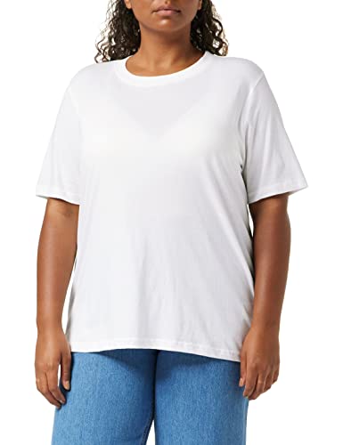 Minus Cathy GOTS Kurz Ärmel T-Shirt | Tshirt Damen In Weiß | Herbst Bluse Damen | Größe M von Minus