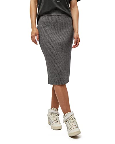 Minus ,Women's ,Ava knit skirt, 112 light grey melange ,XL von Minus