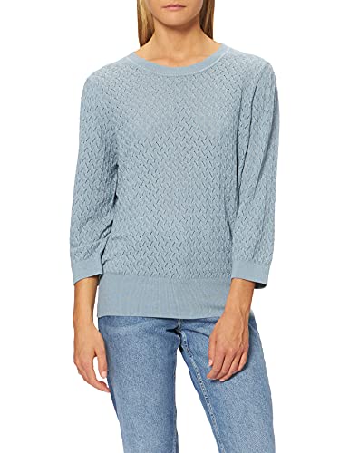 Minus Damen Aisa knit pullover, Strickpullover, 5001 Misty blue, S von Minus