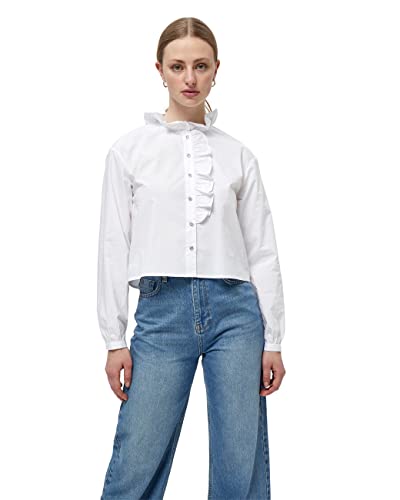 Minus Damen Allis Shirt, 200 White, 38 von Minus