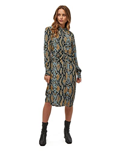 Minus ,Women's ,Alyx Dress, 9335 Misty blue snake print ,8 von Minus