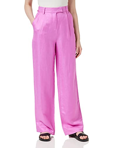 Minus Damen Auguste 2 Leinenhose, 7211 Super Pink, 42 von Minus