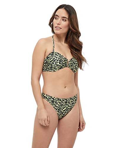 Minus Damen Bikinioberteil Cilia Bikini, 6023P Yellow Leo PR, XL von Minus