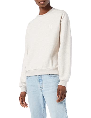 Minus Damen Brendy sweat pullover, Sweatshirt, 354 Nomad sand melange, L von Minus