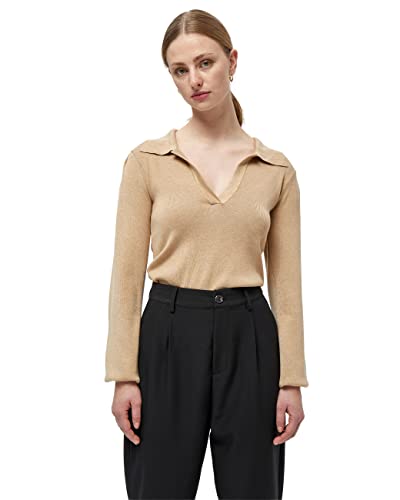 Minus ,Women's ,Camari knit pullover, 734 Warm sand melange ,S von Minus