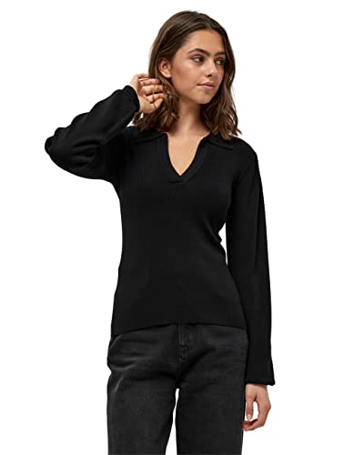 Minus Damen Camari Strickpullover, 100 Black, XXL von Minus