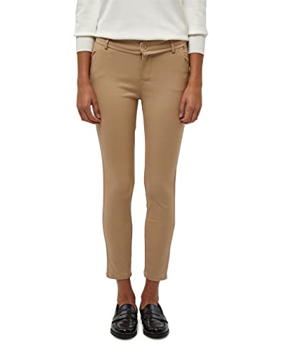 Minus Carma Damen Hose Mitte Tailliert 7/8 Keuchen Größe 38 | Beige Hose Damen | Bequeme Damen Hosen Stretch | Chino Hose Damen Mit Enger Passform | Damen Hosen Elegant von Minus