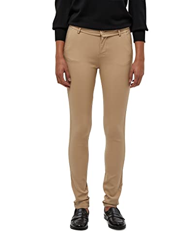 Minus Carma Damen Hose Mitte Tailliert Keuchen Größe 42 | Beige Hose Damen | Bequeme Damen Hosen Stretch | Chino Hose Damen Mit Leicht Enger Passform | Damen Hosen Elegant von Minus