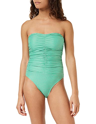 Minus Damen Davia Badeanzug, 3404P Green Logo Print, M von Minus