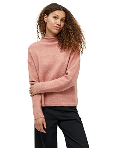 Minus Damen Denice Strickpullover Trichter Rose Xl von Minus