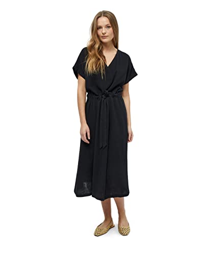 Minus Damen Hemma 2 Midikleid, 100 Black, 40 von Minus