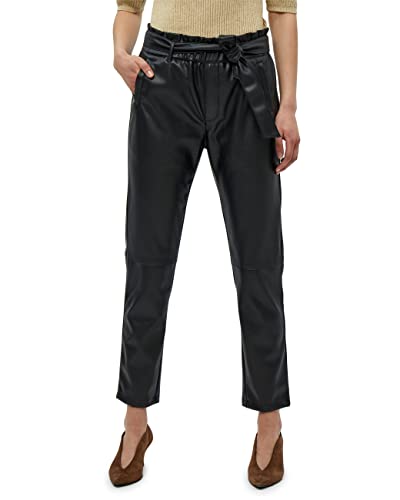 Minus Damen Jayda Pu Hose Schwarz 36 von Minus