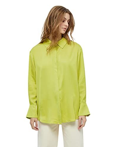 Minus Damen Kamia 2 Oversized Shirt, 3085 Bright Lime, 40 von Minus