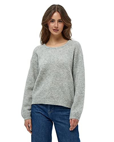 Minus Damen Kestine Strickpullover Grau M von Minus