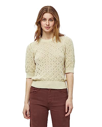 Minus Damen Lamina Strickpullover mit halblangen Ärmeln, 9015 Sand Gray, S von Minus