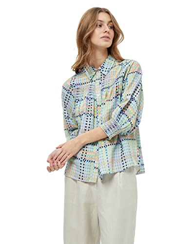 Minus Damen Luretta 3 3/4-Arm Shirt, 6075P Mango Sorbet Print, 36 von Minus