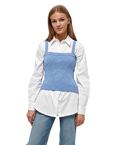 Minus Damen Mary Stricktop, 5012 Light Palace blue, XXL von Minus