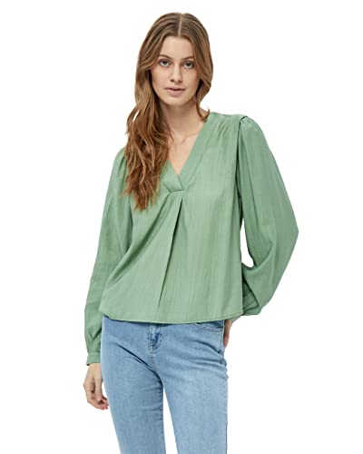 Minus Damen Melana Bluse, 3009 Basil Green, 46 von Minus