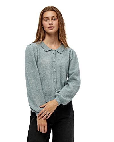 Minus ,Women's ,Mille knit cardigan, 5003 Misty blue melange ,M von Minus