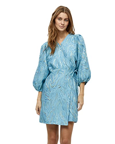 Minus Damen Serafina 1 Kurzes Kleid, Aqua Haze Blue Print, 38 von Minus