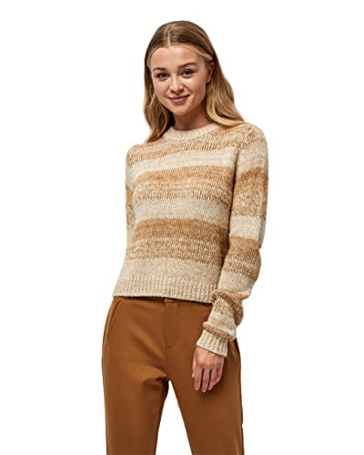 Minus ,Women's ,Silvia knit pullover, 360 Nomad sand striped ,M von Minus