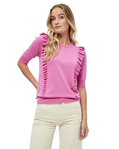 Minus Damen Vesia Knit Strick-T-Shirt, 7211 Super Pink, L von Minus