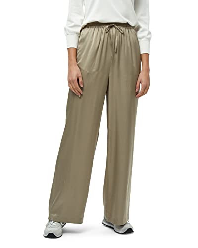 Minus Kamia High Waisted Breit Bein Hosen Hosen Damen In Beige Herbst Hose Größe 36 von Minus