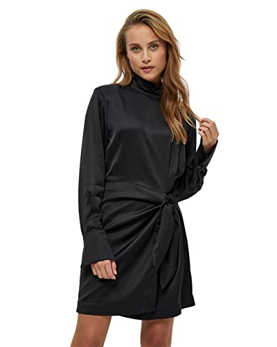 Minus Kamia Kurz Kleid Kleid Damen In Schwarz Herbst Kleid Damen Elegant Größe 34 von Minus