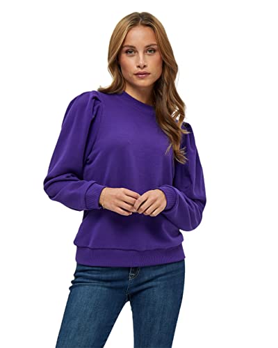 Minus Mika Crew Neck Lange Ärmel Sweat Pullover | Pullover Damen In Blau | Frühling Pulli Damen | Größe L von Minus