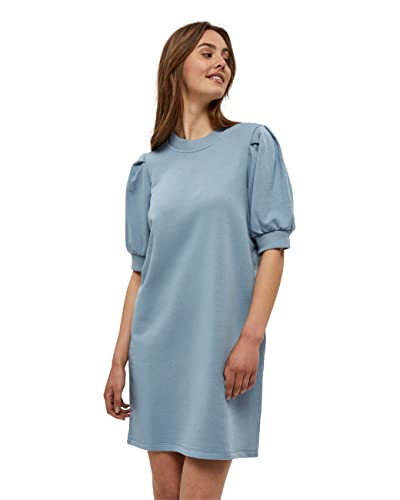 Minus Mika Halbe Puffärmel Sweat Kleid | Kleid Damen In Blau | Frühling Kleid Damen Elegant | Größe S von Minus