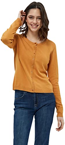 Minus New Laura Knit Cardigan Größe M | Orange Strickjacke Damen | Damen Strickjacke Mit Rundhalsausschnitt | Leichte Kurze Strickjacke Damen | Frühling Cardigan Damen Kurz von Minus