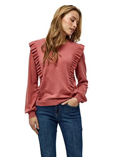 Minus Vesia Stricken Frill Pullover Pullover Damen In Rot Herbst Pulli Damen Größe M von Minus