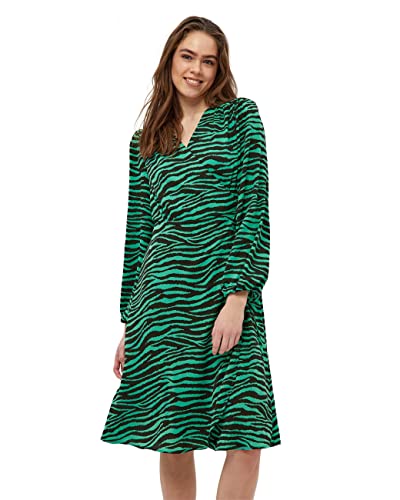 Minus Women's Evelyn Wrap Dress, Apple Green Animal Print, 14 von Minus