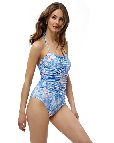 Minus Women's Fenna Swimsuit, Blue Bell Print, L von Minus