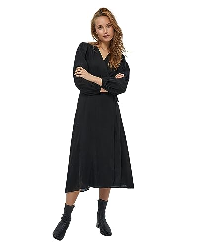 Minus Women's Josia Wrap Dress, Black, 12 von Minus