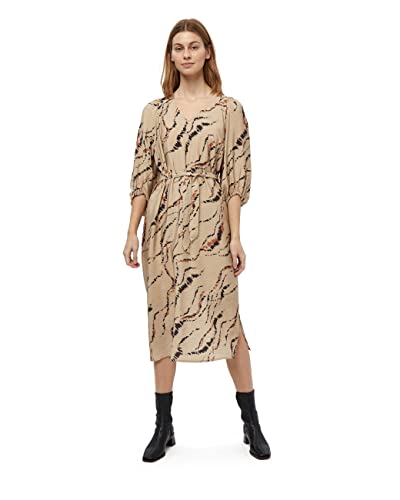 Minus Women's Luvana Dress, Wood Smoke Graphic Print, 16 von Minus