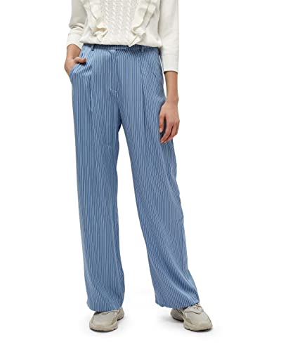 Minus Women's Mevia Pants, Denim Blue Stripes, 8 von Minus