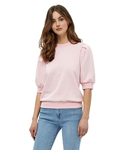 Minus Mika Crew Neck Halbe Puffärmel Sweat | Sweatshirt Damen In Rosa | Frühling Pullover Für Damen | Größe M von Minus