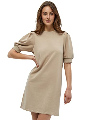 Minus Mika Halbe Puffärmel Sweat Kleid | Kleid Damen In Beige | Frühling Kleid Damen Elegant | Größe M von Minus