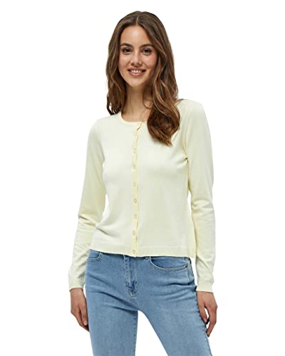 Minus New Laura Knit Cardigan Größe L | Pulli Gelb | Damen Strickjacke Mit Rundhalsausschnitt | Leichte Kurze Strickjacke Damen | Frühling Cardigan Damen Kurz von Minus