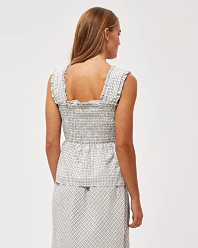 Minus Women's Valencia Top, White Checked, 6 von Minus