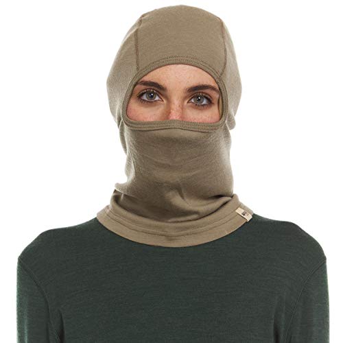 Merino Wool Minus33 Unisex Sturmhaube aus Wolle, mittelschwer, Hellbraun 499, Einheitsgröße von Minus33 Merino Wool