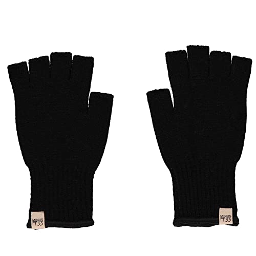 Minus33 Merino Wool Fingerloses Handschuhfutter, Schwarz, Größe M von Minus33 Merino Wool