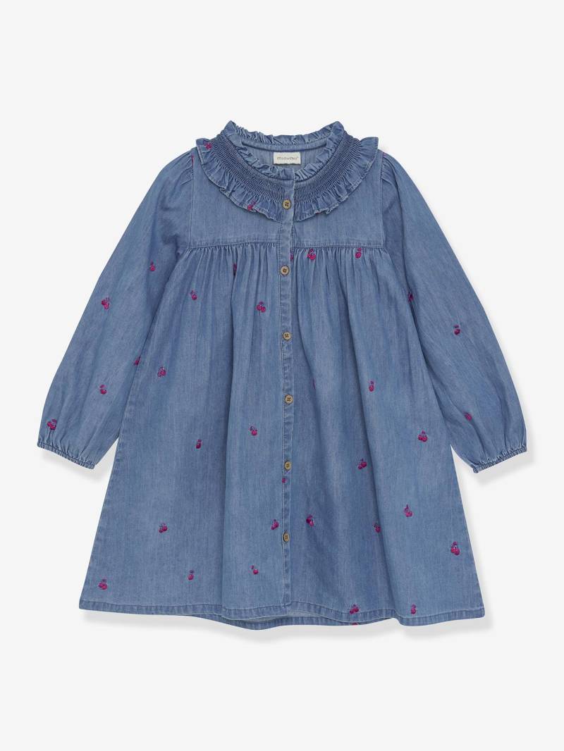 Jeanskleid mit Kirsch-Stickerei Mädchen MINYMO Jeanskleid mit Kirsch-Stickerei Mädchen MINYMO von Minymo