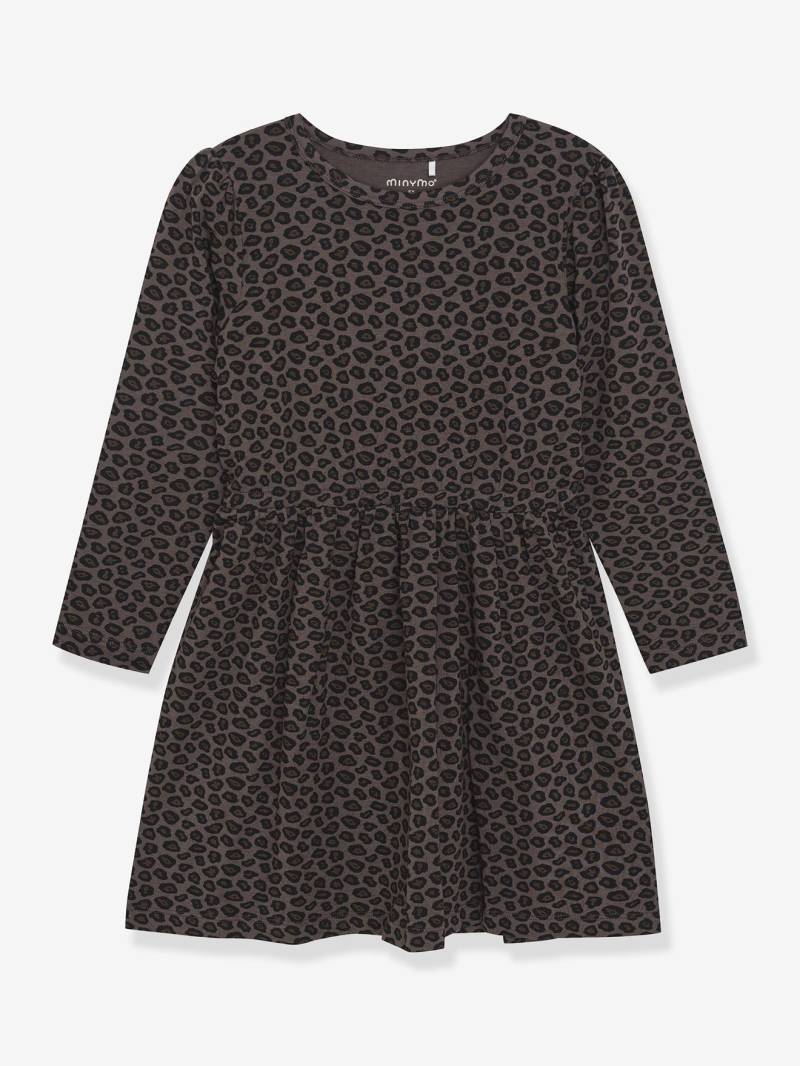 Kleid Leoprint Mädchen MINYMO mokka von Minymo