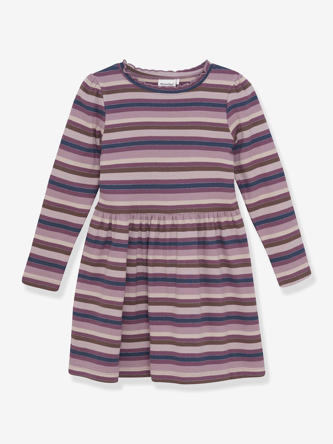 Kleid Streifen und Glitzer Mädchen MINYMO von Minymo