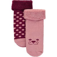 Minymo Erstlingsocken 2er Pack Old Rose von Minymo