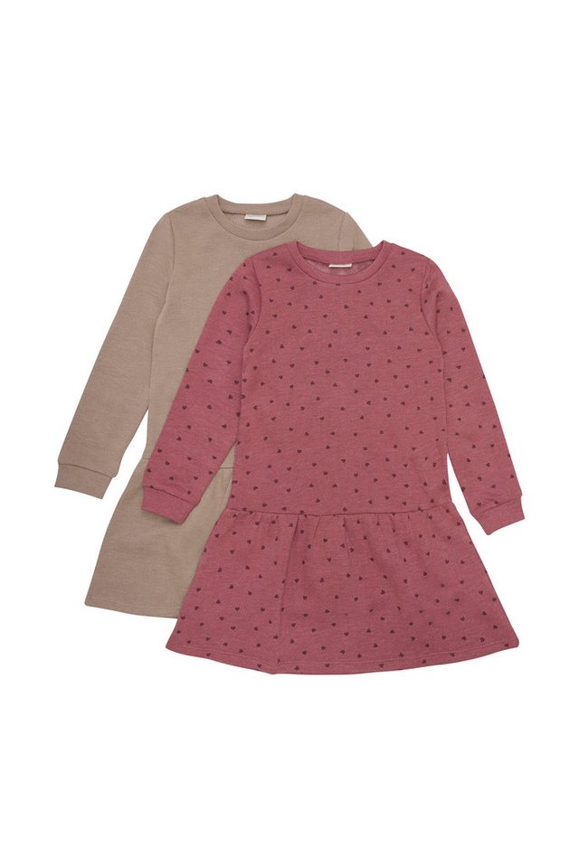 Minymo Jerseykleid MISweat Dress LS (2-pack) - 5750 (2er Pack) Modisches Kleid von Minymo